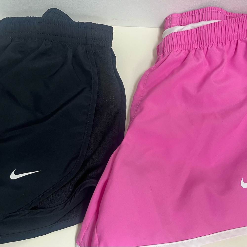 Nike Big Girl’s Athletic Shorts in Black and Pink size medium (7/8) - Picture 3 of 5